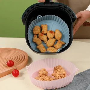 [2 Unidades] - Forma de Silicone AirFryer Antiaderente Reutilizável